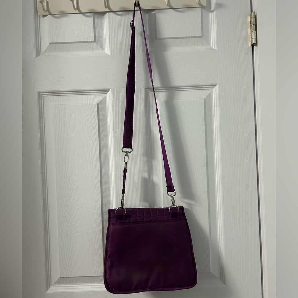 Lug Crossbody Bag in Deep Purple - Picture 3 of 4